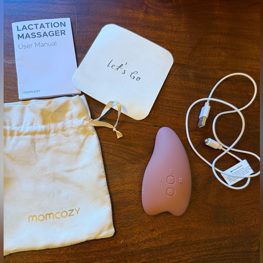 Momcozy Burgundy Lactation massager